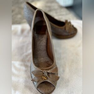 Tory Burch Jackie Espadrille Wedges with Braided Trim